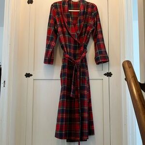 Vintage Marks and Spencer classic tartan Women's Robe M